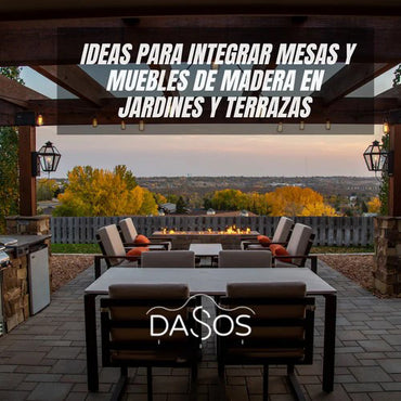 Cómo integrar mesas y muebles de madera maciza en jardines y terrazas sostenibles