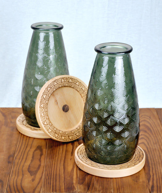 Jarrón de vidrio reciclado Altaro