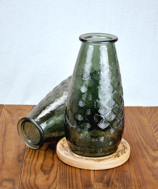 Jarrón de vidrio reciclado Altaro