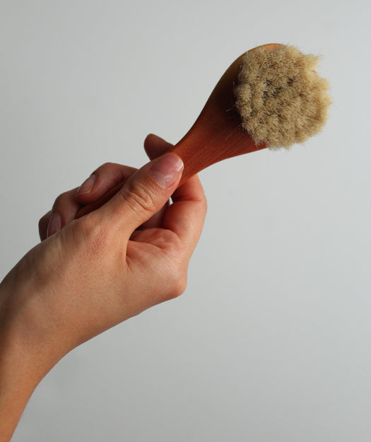 Pareja de Cepillos de madera para masaje facial | Naos