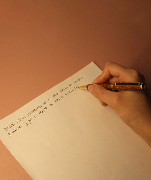 Bolígrafo de Madera | Slim dorado