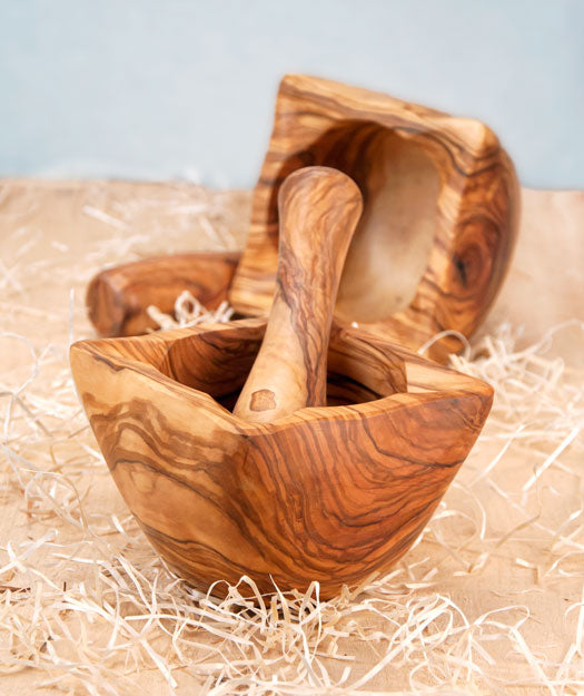 Mortero de madera de olivo | Disbati