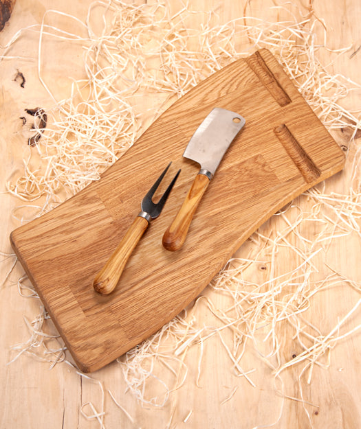 Tabla de quesos y cuchillo+tenedor | Invito