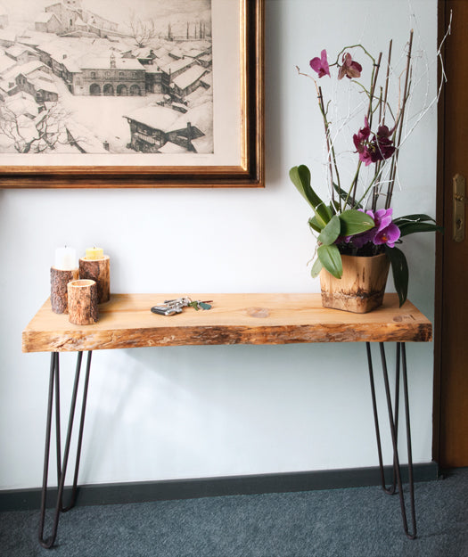 Mesa auxiliar de madera maciza | Ricevi