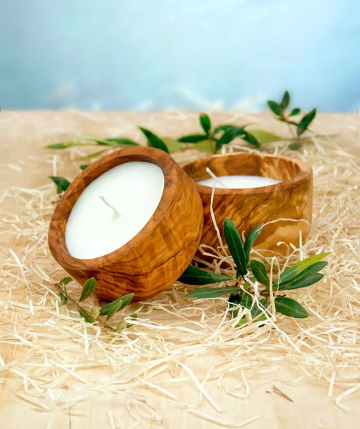 Vela cuenco de Madera | Lumo