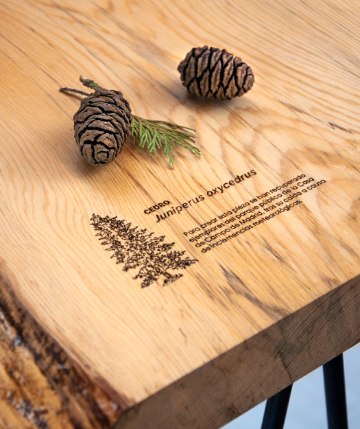 Mesa auxiliar de madera maciza | Ricevi