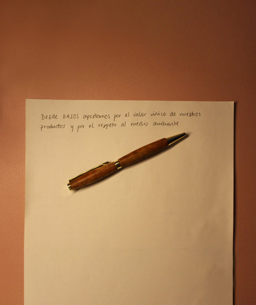 Bolígrafo de Madera | Slim dorado
