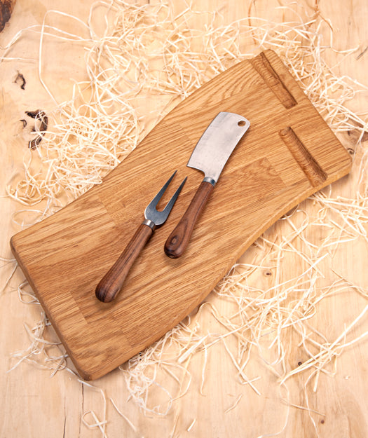 Tabla de quesos y cuchillo+tenedor | Invito