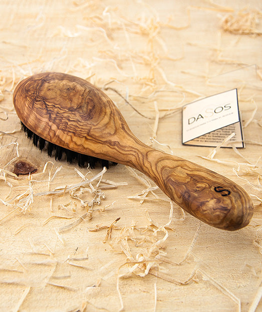 Cepillo de madera de olivo para pelo